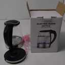 MegaWise Electric Kettle, 1.8L Borosilicate Glass Tea Kettle with LED Light, Auto Shut-Off and Boil-Dry Protection Cordless Kettle Fast Boiling