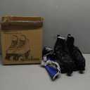 Roller Skates for Women and Men Cowhide High-Top Shoes Classic Double-Row Roller Skate Four-Wheel Roller Skates for Men Girls Unisex Christmas (42 - 10.24in - Women's 9 / Men's 7.5, black camouflage with black wheel)