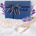 MTLEE Pearled Candle 4.4 Lb/70oz Mother's Day Mom Gifts Lavender Scented Sand Candle Kit Include 100 Wicks, Bow Gift Box, Spoon Reusable Pearled Wax for DIY Home Kit