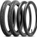 Rear 161.75 Tires and Inner Tubes, 16x1.75/47-305 Folding Stroller Tires Fit for BOB 3-Wheeler Gear Jogging Troller Models-Single and Double Stroller Including Revolution Pro/Flex/SU/Ironman(2Sets)
