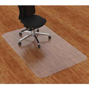 Chair Mat for Hardwood Floor, 48” x 29.5” Clear Desk Chair Mat for Hard Floor, Easy Glide Floor Protector Mat 