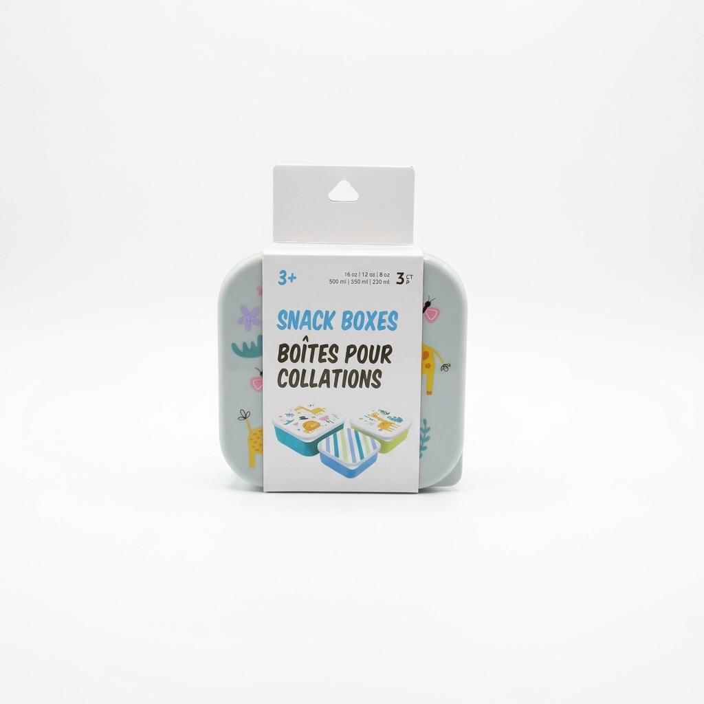 Snack Boxes. 3ct. 16oz, 12oz, 8oz.