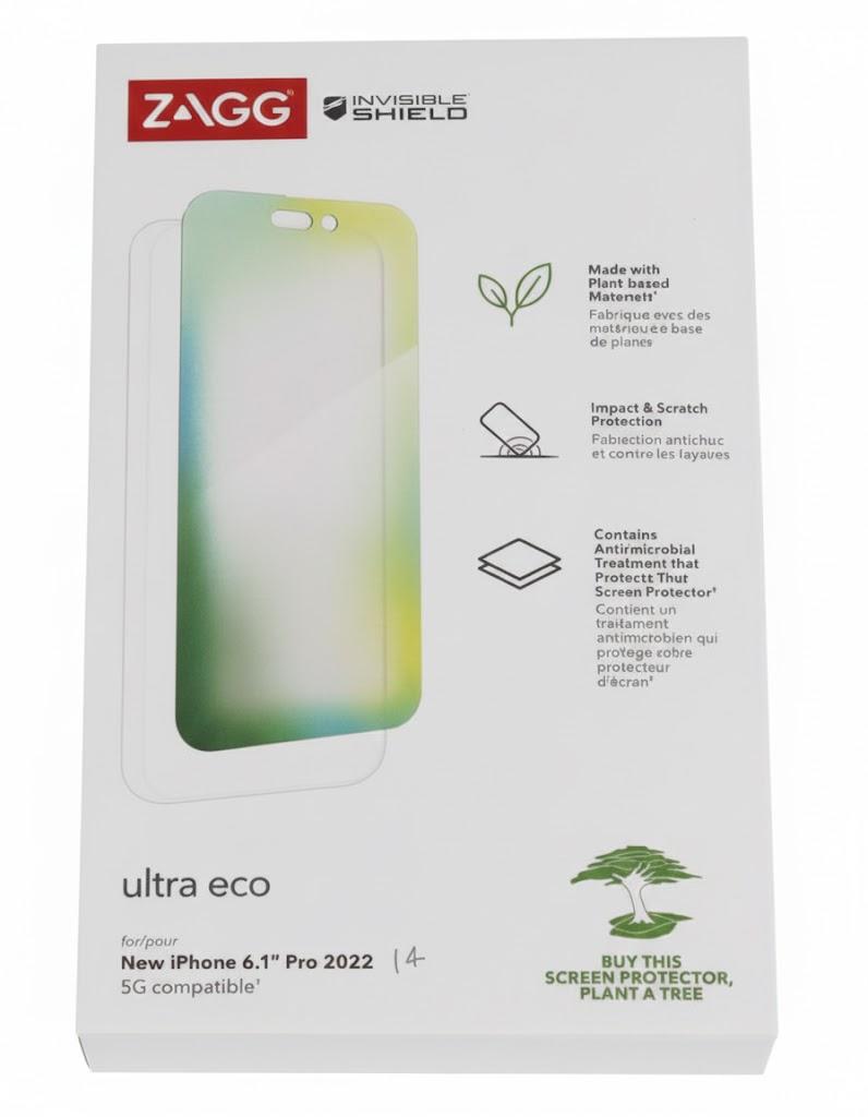 ZAGG InvisibleShield Ultra Eco Screen Protector for iPhone 6 Max / 6 Pro Max, Shockproof, Scratch Resistant, Organic, Anti-Microbial, (Clear)