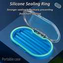 Portable King Sized Pre Roll Cone Holder Cigarette Tube, and Cigarette case, Holds 5 pre Rolled Cones, Carrying Case for Traveling, Waterproof and Sturdy (Black)