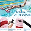 Soulchen 3 Pack Long Aquatic Exercise Dumbbells Pool Exercise Equipment Eva Foam Water Aerobics Equipment With High Density For Weight Loss Water Sport Fitness Tool (Multi-color,Medium)