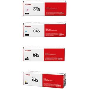 Canon CRG-045 4-Color Complete Toner Cartridge Set
