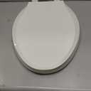 KOHLER 4636-RL-96 Cachet ReadyLatch Elongated Toilet Seat Slow Close Soft Close, Toilet Seat Quiet Lid, Contoured Grip-Tight Bumpers Installation Hardware, Apartment Essentials, Biscuit