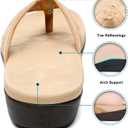 MEGNYA Women's Flip Flops, Comfortable Women Walking Sandals, Arch Support Indoor Office Working House Summer Outdoor Travel Camping Sandals, Size 11