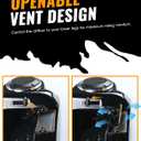 Vented Leg Fairings with Speaker Boxes Pods,Vivid Black Lower Vented Leg Fairings for Harley Touring Road King Glide, Street Glide, Electra Glide, Ultra-Classic 2014-2023 Accessories