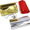 Silver Metallic Purse Flap Dazzling Small Clutch Bag Evening Bag With Detachable Chain