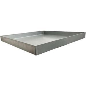 Heavy-Duty Galvanized Steel Drain Pan – Premium, Rust-Resistant HVAC Condensate Pan – Leak-Proof for Maximum Protection – Without Hole Options (24”x24”x2")