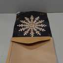 InspireWithPrint Rustic Snowflake Wall Art Print, Moody Christmas Snow Painting, Dark Winter Holiday Dcor for Living Room or Entryway (11x14)