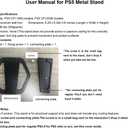 Stand for PS5 Slim,All-Metal Vertical Stand for PS5 Consoles