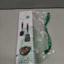 Silicone Spatula Turner, GEEKHOM Mini Silicone Cookie Spatula for Nonstick Cookware,600F Heat Resistant Flexible Small Kitchen Turner, Cooking Utensils Non Scratch Flipper for Burger, Egg, Baking (1 Pack, Black)