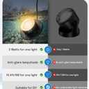 HIBOITEC 3W Pond Lights LED Underwater, 2700K Warm White, IP68 Waterproof Low Voltage Submersible Fountain Lights for Ponds Tank Garden Waterfall, 12-24V AC/DC, 2 Pack