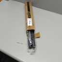 Tension Curtain Rod by EZFurni, 28 to 42 Inch, Adjustable Curtain Rods No Drilling, Heavy Duty tension Rod, Anti-Slip Spring Loaded Curtain Rods for Window, Closet, Door, Black