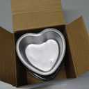 20 Sets Aluminum Foil Cake Pan Heart Shaped Cupcake Cup with Lids 100 ml/ 3.4 Ounces Disposable Mini Cupcake Cup Flan Baking Cups for Valentine Mother's Day Wedding Xmas Birthday(Pink)