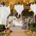 3PCS Hanging Ghosts Halloween Decor 31.5" Indoor Decorations Cute Flying Ghost for Outdoor Yard Patio Porch