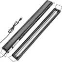 Oiibo T5 HO Reptile Light Fixture UVB Lighting Combo Kit, Terrarium Lamp Hood Light with UVB 10.0 for Bearded Dragon, Gecko, Lizard (39W)