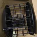 Kingsyard Squirrel Proof Suet Feeder, Cage Bird Feeders for Outdoors Hanging, All Metal, Double Suet Cake Capacity, Tray & Weatherproof, Black