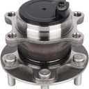 Autoround 512465 Rear Wheel Bearings and Hub Assembly Compatible with Ford Focus 2012 2013 2014 2015 2016 2017 2018, with Parking Assist, 5-Lugs w/ABS