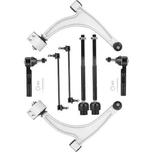 Front Suspension Lower Control Arms Kit Fit for Chevrolet Malibu 2005-2012, Fit for Saturn Aura 2007-2009, Fit for Pontiac G6 2005-2010, with Ball Joints -8 pcs