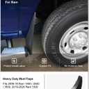 KIWI MASTER Mud Flaps for 2009-18 Dodge Ram 1500/2500/3500, 2019-2024 Ram 1500 Classic (Without OEM Fender Flares, Single Rear Wheels), Heavy Duty Front & Rear Mud Guards, No Drill, 4 Pcs Set