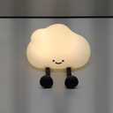 YISUN Cloud Night Light, Cute Silicone Nightlight for Baby Toddler, Rechargeable LED Nursery Lamp with Timer, 3 Level Dimmable Soft Squishy Night Lamp Gift for Bedroom Kids Room Decor