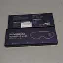 Heated Eye Mask, Mutilplx Cordless Heated Eye Masks for Dry Eyes, Washable Warm Eye Compress Eye Heating Pad for Eye Relief Stye Treatment Improved Sleep Travel (Black)