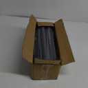 Bay Window Curtain Rods 100 to 207 Inch for Windows,1 Inch Adjustable Center Curtain Rods 36 to 89 Inches and 32 to 59 Inch Side Rods,Heavy Duty with 5 Brackets for Bedroom, Living Room