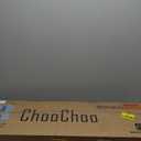 ChooChoo Bathroom Floor Cabinet, Modern Bathroom Storage Cabinet with 4 Doors and Adjustable Shelves, Freestanding Cupboard for Living Room, Blue (11.81"D x 23.62"W x 43.31"H)