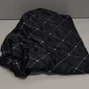 Round Fitted Tablecloth with Elastic Edge Design Table Cover Waterproof Stain-Resistant Wipeable Table Cloth Best for 46"-50" Round Tables for Outdoor Indoor Black