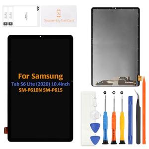 A-MIND for Samsung Galaxy Tablet S6 Lite 10.4" 2020 LCD Display SM-P610 SM-P615 Screen Replacement Touch Screen Digitizer Assembly Glass Repair Parts