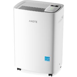 80 Pints Energy Star Dehumidifier for Basement and Home, 5500 Sq.Ft Large Room Dehumidifiers with Drain Hose for Bathroom Living room, Smart Humidity Control, Touch Control Panel, Memory Restar