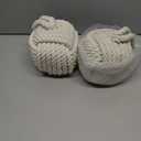 Acrux7 2 Pack Door Stopper 5.5x5.5 Inch Square Rope Knot Door Stop Nautical Decorative Door Stoppers Handmade with Handle, Jute Weighted Interior Door Stopper for Window, Bottom of Door