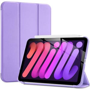 ProCase Smart Case for iPad mini 7 A17 Pro 2024/iPad Mini 6 2021 8.3 Inch iPad mini 7th/6th Gen Case, Hard Back Cover for iPad mini 8.3" 7th Gen A2995/A2996/A2993/6th Gen A2567 A2568 A2569 -Purple