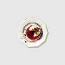 Coterie Gold Brushstroke Small Paper Plates (Set of 10)  Colorful Painted Appetizer or Dessert Plates for Birthdays Brunch Showers  Modern Art Party Plates | 7.25"