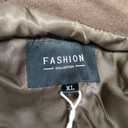 Long Faux Suede Jacket Women Fall Winter Trench Coat with Pockets Belt Double Breasted Pea Coat Overcoat, Dark Coffee XL