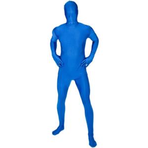 Morphsuits Full Body Costume Halloween Bodysuit, Spandex Bodysuit Costumes Adult, Morph Suits Adults, Mens Halloween Costumes (Medium, Blue)
