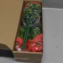 Artificial Flowers for Outdoors,8 Bundles UV Resistant Fake Flowers Outside Faux Plastic Flowers for Outdoor Garden,Porch,Patio Dcor(Red)