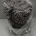 LOCHAS Luxury Bathroom Rug Shaggy Bath Mat 24 x 60 Inch, Washable Non Slip Bath Rugs for Bathroom Shower, Soft Plush Chenille Absorbent Carpets Mats, Gray