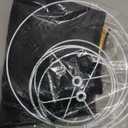 GOSO Set of 2 Small Black Drum Lamp Shades,5" 9" 6.4 Inch (Spider),Laser Drilling Design Lamp Shades for Table Lamps, Wall-Mounted Fixtures, Fabric Replacement Shades, No Assembly Required