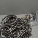 BIONIC STEEL 50 Ft Metal Garden Hose with Sprayer Nozzle, Non Kinking Designed Stainless Steel Heavy Duty Water Hose 50Ft x 5/8 in. Ultra Flexible NON Expandable for Uninterrupted Water Flow, 500 PSI