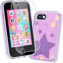 JOYJAM Phone for Kids Age 3-8, 3.5'' Touchscreen Kids Smart Phone for Girls Christmas Birthday Gifts, Learning Toy Phone with Dual Camera, ABC Learning, Habit Tracker for 3 4 5 6 7 8 Year Old