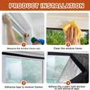 68 x 16.5 Inch Top of Curtain Light Blocker for Blackout Curtains Light Blocking Fit for Bedroom Bathroom Easy Installation with Self-Adhesive Tape