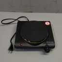 Elite Gourmet ESB-301BF# Countertop Single Cast Iron Burner, 1000 Watts Electric Hot Plate, Temperature Controls, Power Indicator Lights, Easy to Clean, Black