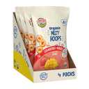Earth's Best Organic Melty Hoops, Bite-Sized Snacks for Babies 8 Months and Up, Strawberry and Mango, 0.70 Ounce Bags (Pack of 4) (EXP 12/06/26)