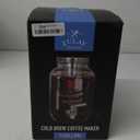 Zulay Kitchen 1 Gallon Cold Brew Coffee Maker  Glass Pitcher with Stainless Steel Filter, Airtight Lid & Spout  Large Iced Coffee & Tea Brewer for Refrigerator  Durable Extra-Thick Glass (Silver)