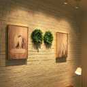 4 Packs Artificial Boxwood Wreaths 12 Inches Faux Greenery Leaves Wreath for Front Doors, Windows, Hanging Wall, Wedding Party, and Home Decorations UltraOutlet Artificial Christmas Garlands