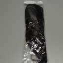 Clip in Hair Extensions for Women, 6PCS Long Wavy Curly Clip on Hair Extensions 16 Inch Dark Brown Synthetic Hairpieces